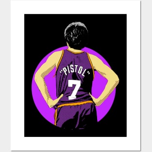 Pete Maravich, pitol 7 Posters and Art